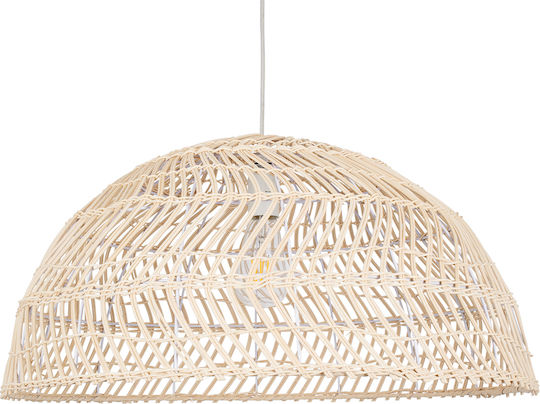 GloboStar Canary Ceiling Light Beige Boho Bell with E27 Socket 60x60x29cm