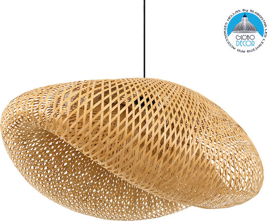 GloboStar Mexico Lustră Bej Boem Rețea cu Dulie E27 85x55x36cm.