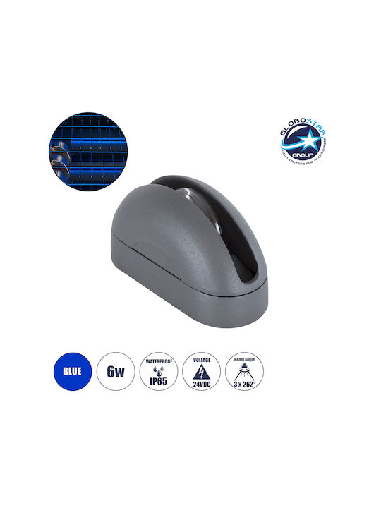 GloboStar Window-Curba Aplica de exterior montată pe perete LED IP65 6W cu Alb reglabil Lumină