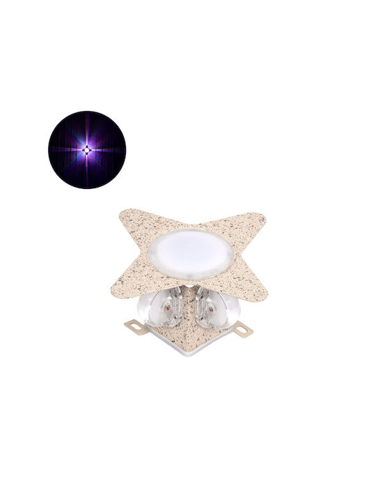 GloboStar Cina Επιτοίχιο Εξωτερικό Σποτ LED IP65 10W με RGB Φως Διπλής Δέσμης