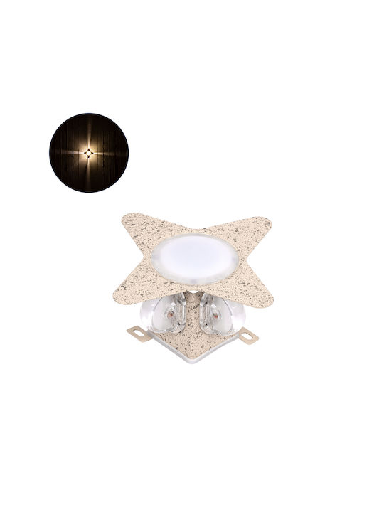 GloboStar Cina Wall-Mounted Outdoor Ceiling Lamp LED IP65 10W with Warm White Light Double Beam