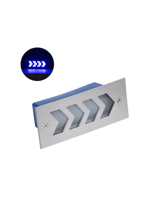 GloboStar Wandmontierte Außenbeleuchtung Deckenleuchte LED IP67 6W mit Einstellbarem Weiß Licht