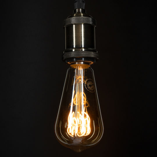 GloboStar LED Bulb 6W 140mm for Socket E27 and Shape ST64 Warm White 490lm Dimmable
