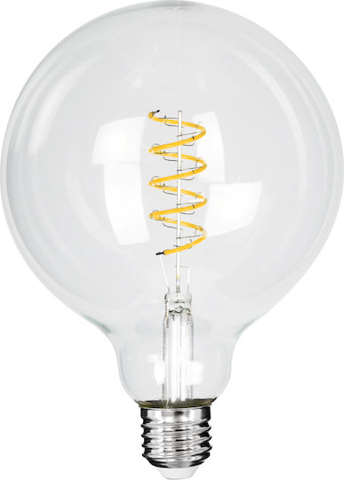 GloboStar Edison Retro Λάμπα LED 6W 180mm για Ντουί E27 και Σχήμα G125 Θερμό Λευκό 510lm Dimmable