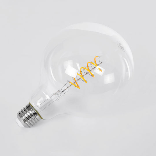 GloboStar Edison Retro Λάμπα LED 6W 180mm για Ντουί E27 και Σχήμα G125 Θερμό Λευκό 510lm Dimmable