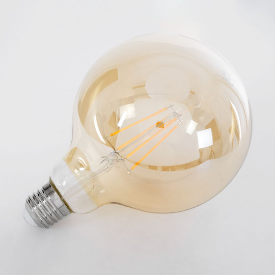 GloboStar Edison Retro LED крушка 8W 180mm за фасунга E27 и форма G125 Топло бяло 840лм Димируем