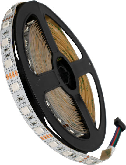 GloboStar Ταινία LED 12V RGB Φως 5m Τύπου SMD5050