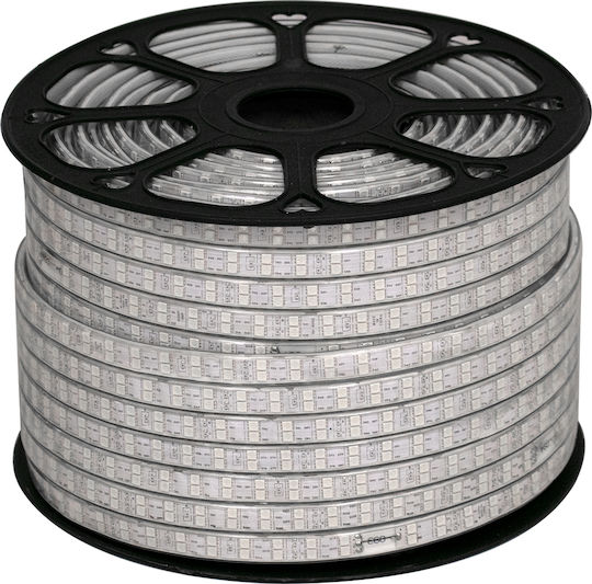 GloboStar Водоустойчива LED Лента 220V RGB Светлина 1м Тип SMD5050