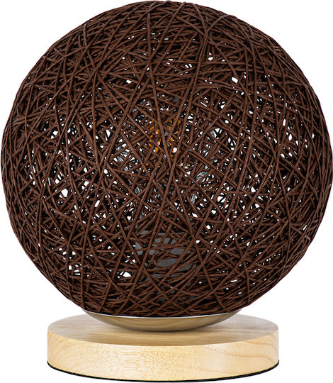 GloboStar Weston Decorative Lamp with Socket for Bulb E27 Brown