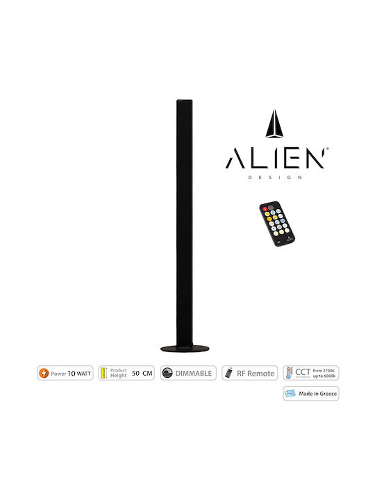 GloboStar Διακοσμητικό Φωτιστικό Alien Diva LED Ρυθμιζόμενο Λευκό Μπάρα 50εκ.