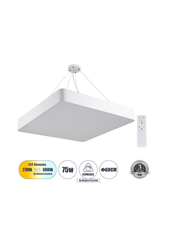 GloboStar Kamala Πλαφονιέρα 60εκ. LED με Τηλεχειριστήριο GloboStar Kamala Πλαφονιέρα 60εκ. LED με Τηλεχειριστήριο