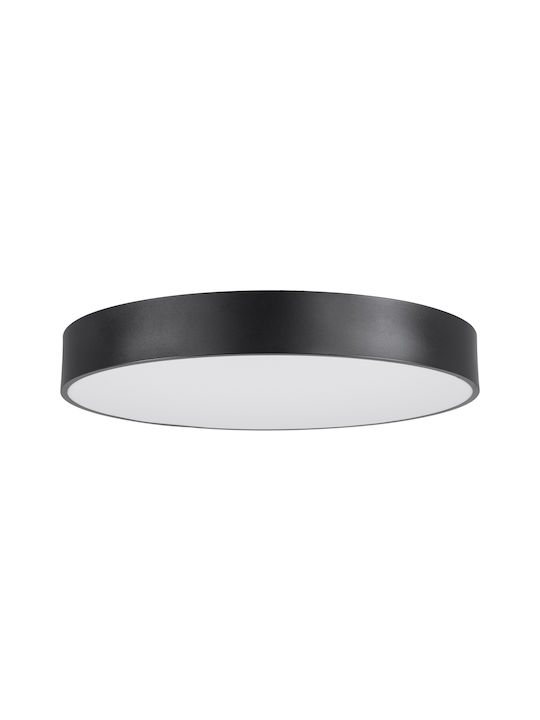GloboStar Burton 61202-S Ceiling Mount Light 60cm Black with Integrated LED and Remote Control