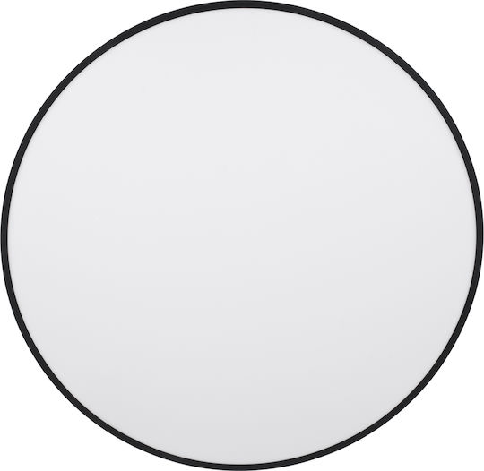 GloboStar Burton 61202-S Deckenleuchte 60cm Schwarz mit Integrierter LED und Fernbedienung