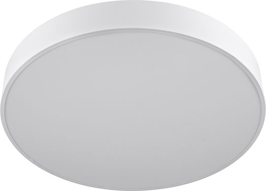 GloboStar Burton Ceiling Mount Light 60cm White with Integrated LED and Remote Control