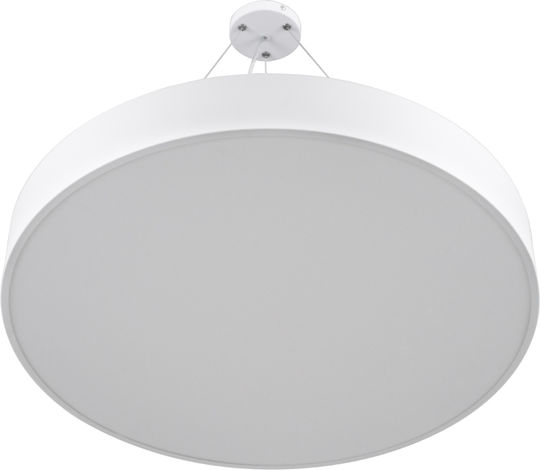 GloboStar Burton Ceiling Mount Light 60cm White with Integrated LED and Remote Control