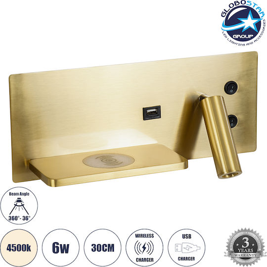 GloboStar Paladin Single LED Spot in Gold Color