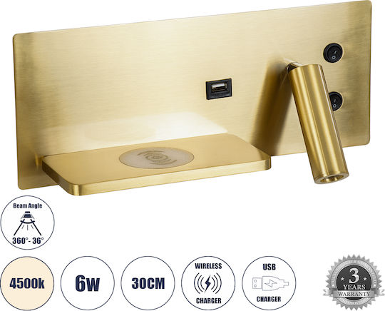 GloboStar Paladin Single LED Spot in Gold Color