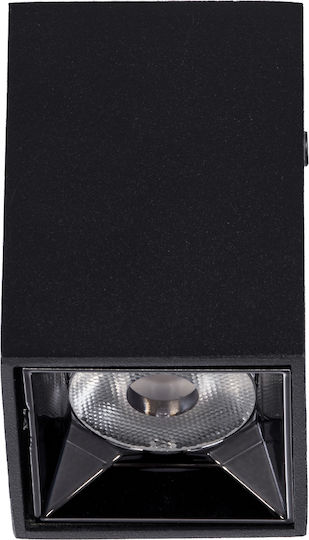 GloboStar Luminar Superior Einzel LED Natürliches Weiß Spot in Schwarz Farbe