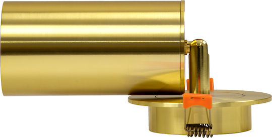 GloboStar LEO Single Spot with Socket GU10 in Gold Color