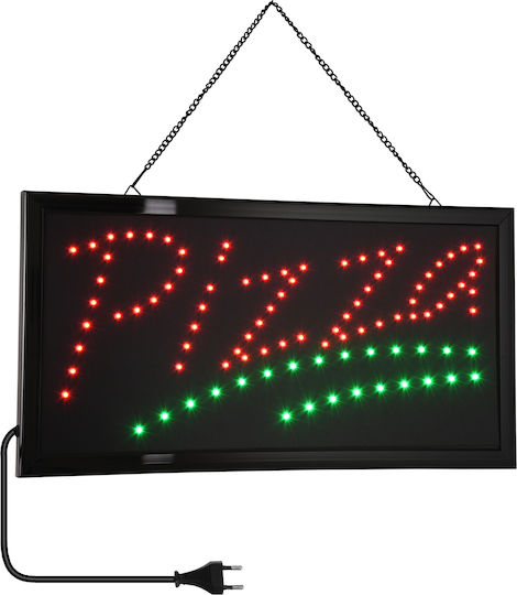 GloboStar Motion LED Sign One - Sided 48x25cm Red / Green