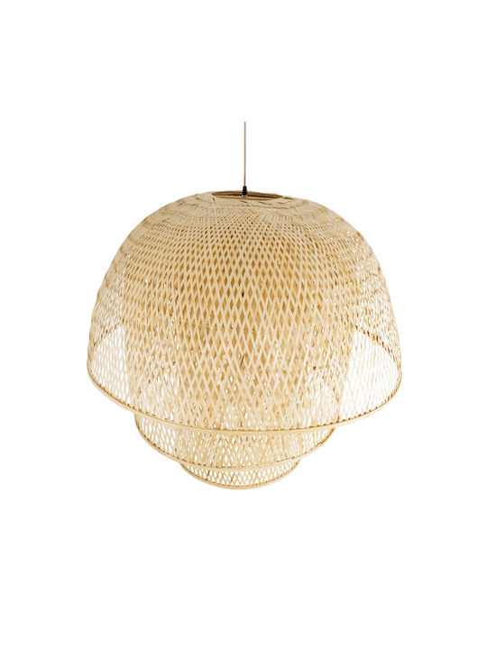 GloboStar Hiroka Ceiling Light Beige Boho Grid with E27 Socket 100x100x110cm