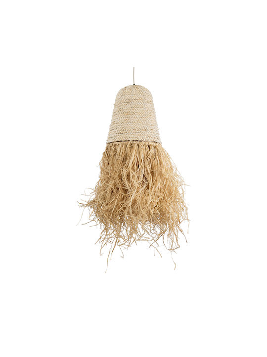 GloboStar Arembepe Ceiling Light Beige Boho Grid with E27 Socket 34x34x70cm