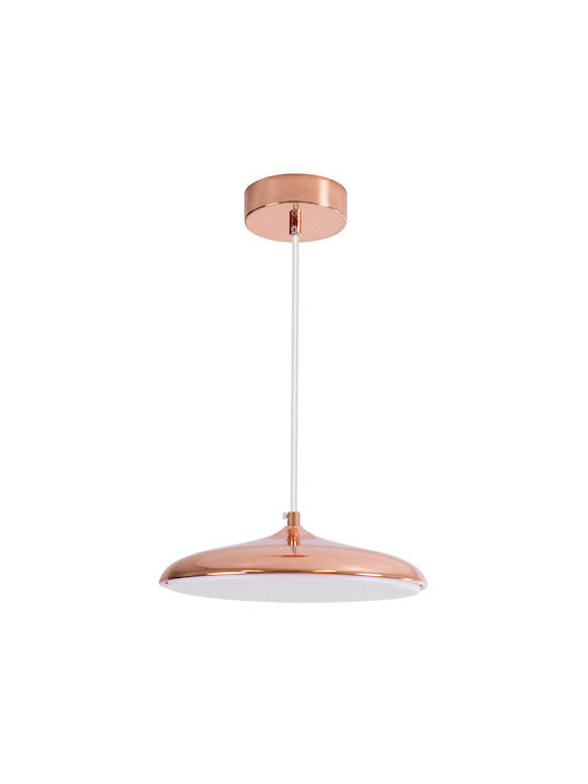 GloboStar Baron Lumini Suspendate Cupru LED Cu Bianco Reglabil Lumină Cu Pantaloni Evazați 25x25cm