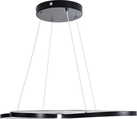 GloboStar Butterfly Lumini Suspendate Negru LED Cu Lumină Bianco Reglabilă 71x52cm