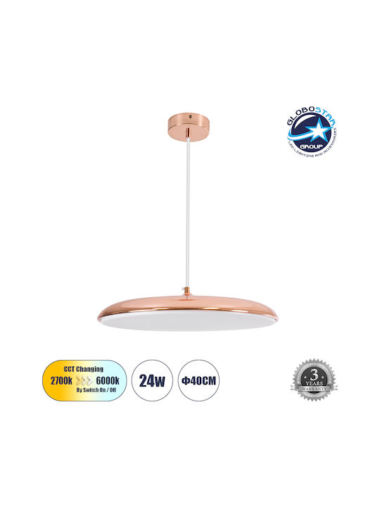 GloboStar Baron Pendant Light Copper Bell 40cm