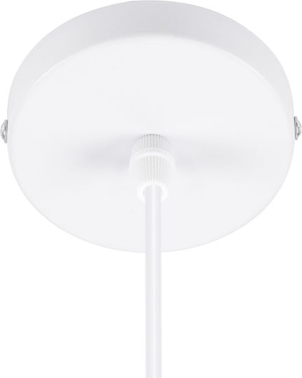 GloboStar Hanna Pendant Light White with Rope for Socket E27 5x18x110cm