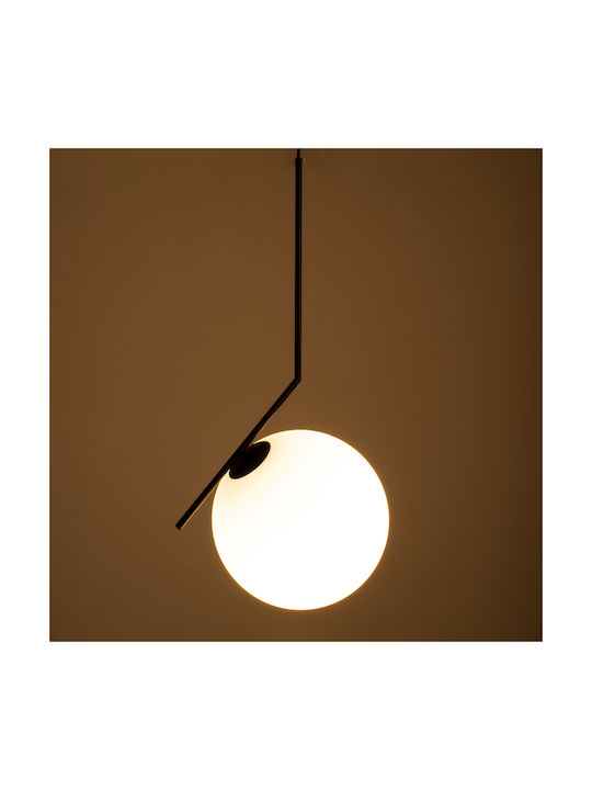 GloboStar Monroe Pendant Light Black Ball with Socket E27 50x36x75cm