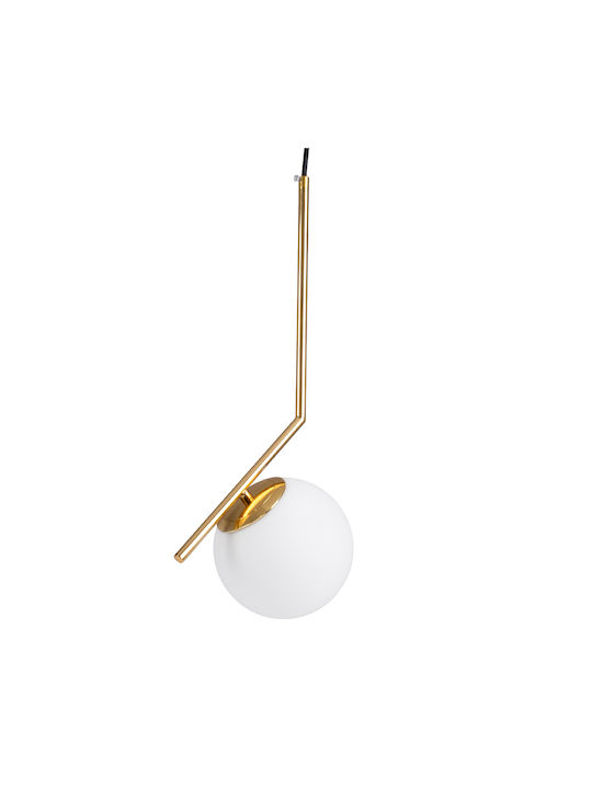 GloboStar Monroe Pendant Light Gold Ball with Socket E27 40x21x49cm
