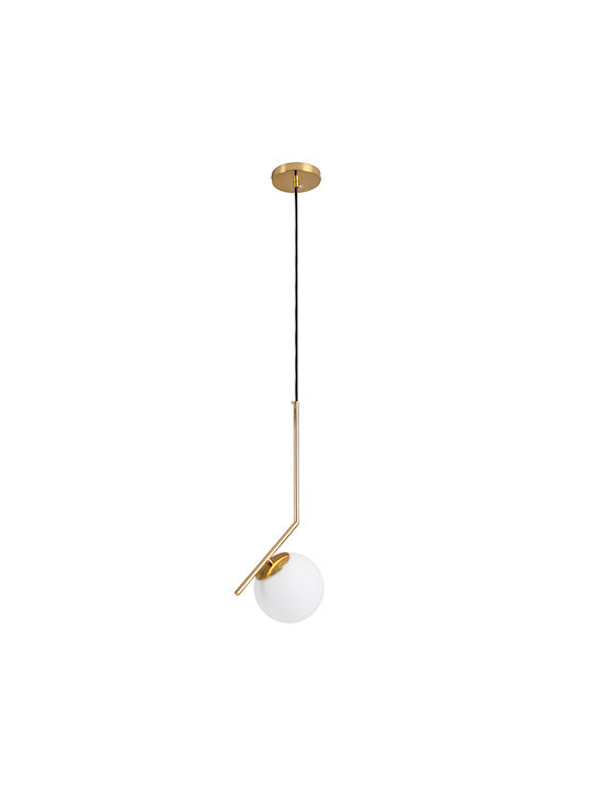 GloboStar Monroe Pendant Light Gold Ball with Socket E27 40x21x49cm