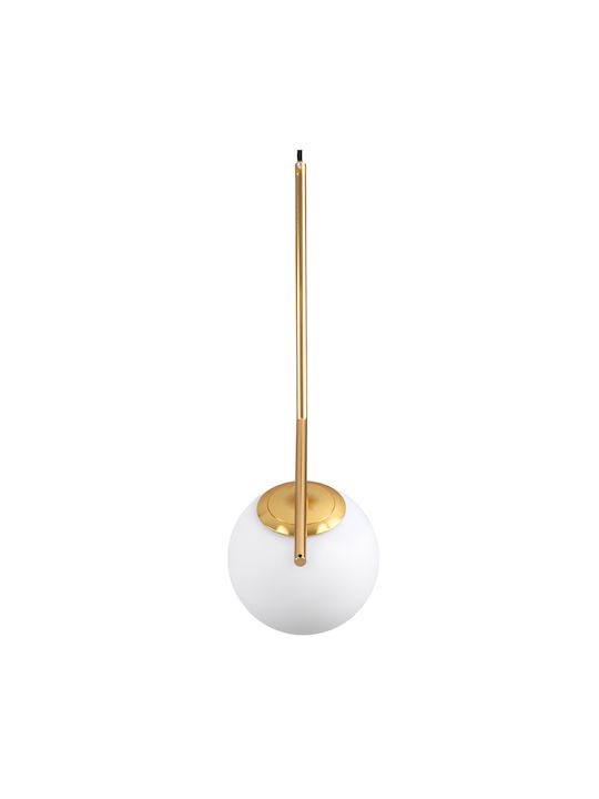 GloboStar Monroe Pendant Light Gold Ball with Socket E27 40x21x49cm