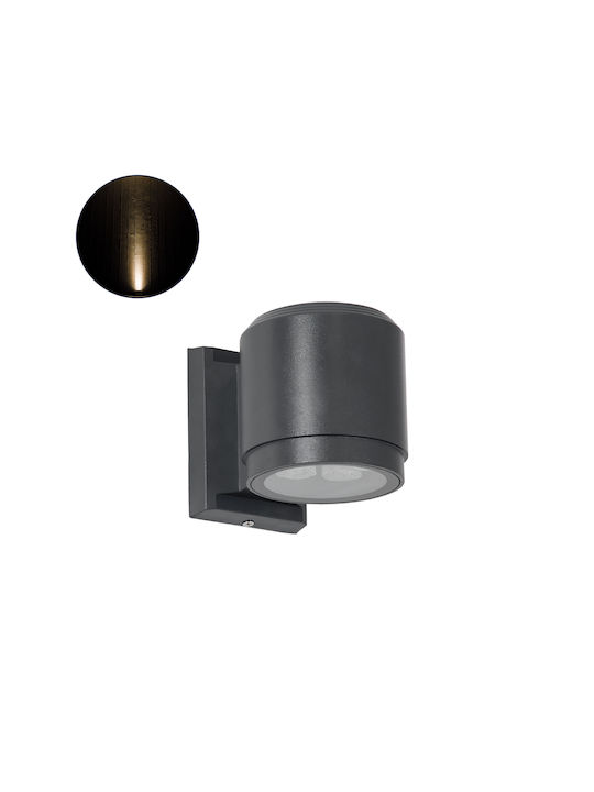 GloboStar Wall-Mounted Outdoor Spot LED IP67 12W with Warm White Light Double Beam