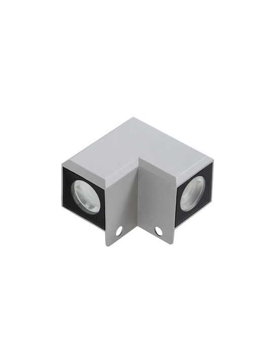 GloboStar Dona Επιτοίχιο Εξωτερικό Σποτ LED IP66 10W με Θερμό Λευκό Φως 8.2x8.2x6εκ.