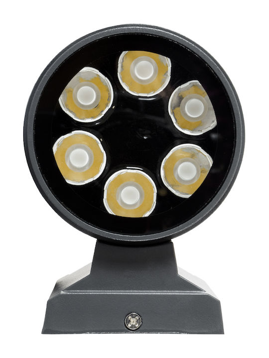 GloboStar Wall-Mounted Outdoor Spot LED IP67 12W with Natural White Light Double Beam