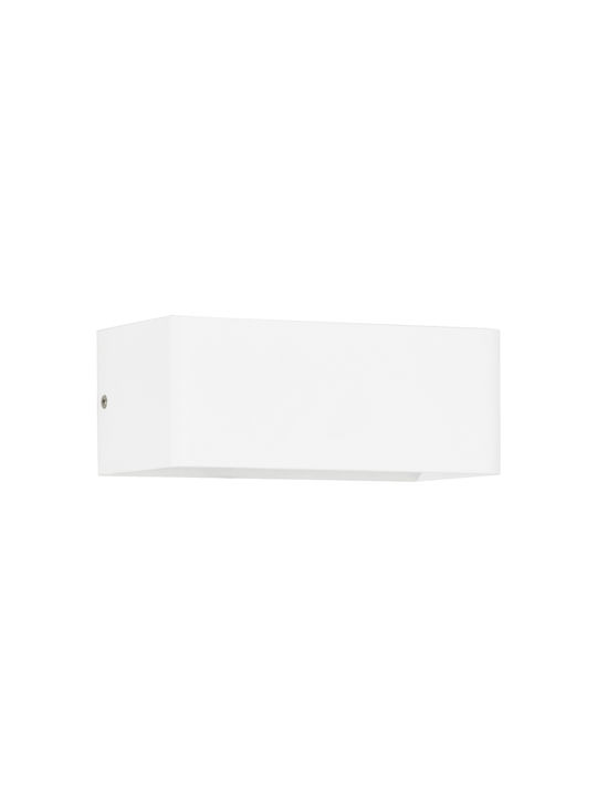 GloboStar Circoa Wandmontierte Außenbeleuchtung Deckenleuchte LED IP44 10W mit Warmweißem Licht Doppelstrahl 20x8x10cm