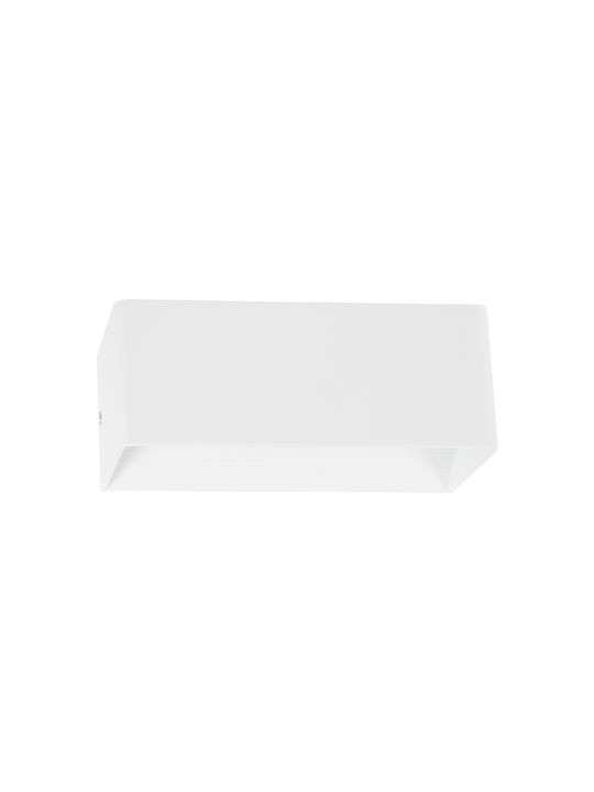 GloboStar Circoa Wandmontierte Außenbeleuchtung Deckenleuchte LED IP44 10W mit Warmweißem Licht Doppelstrahl 20x8x10cm