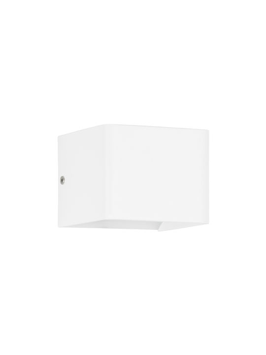 GloboStar Circoa Wall-Mounted Outdoor Ceiling Light LED IP44 10W with Warm White Light Double Beam 10x8x10εκ.