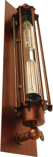 GloboStar Bespoke Industrial Wall Lamp with E27 Copper Base 9.5x47cm