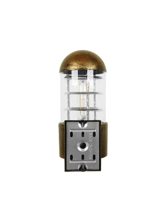 GloboStar Norma Modern Lamp Wall with Socket E27 Bronze 17x23cm