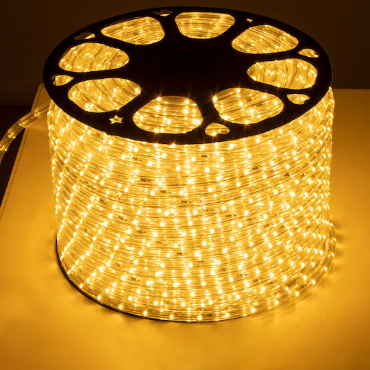 GloboStar Rezistent la apă Bandă LED 220V Alb Cald Lumină 1m