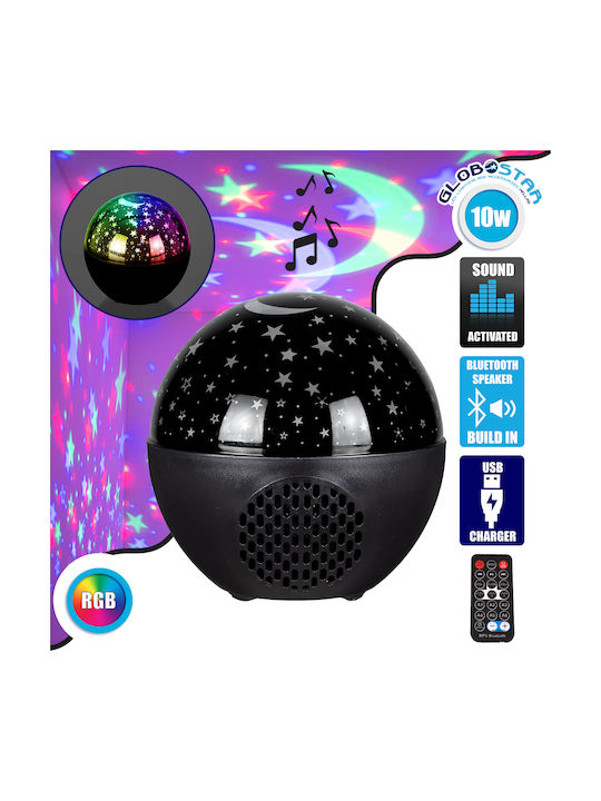 GloboStar Διακοσμητικό Φωτιστικό Night Sky Stars LED RGB Party Light 11x11x11.5εκ.