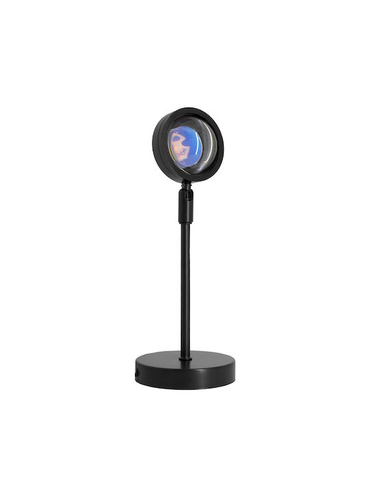 GloboStar Rainbow Blue 180° Dekorative Lampe Sonnenuntergang Schwarz