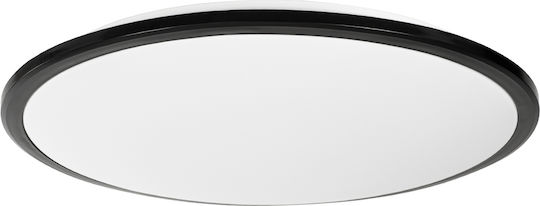GloboStar Tuffin Deckenleuchte Montieren Badezimmer 48cm Schwarz mit Integrierter LED