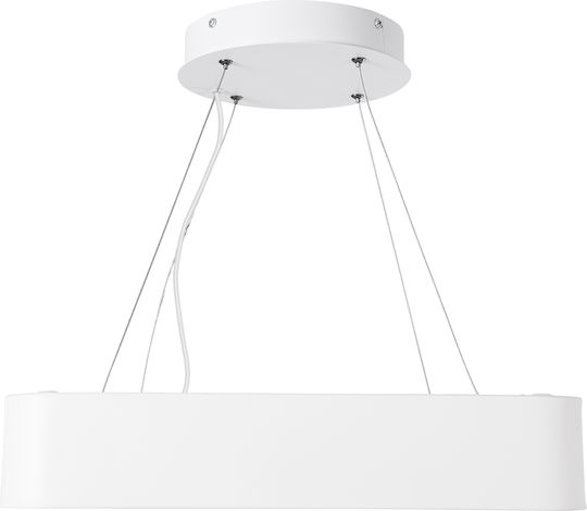 GloboStar Kamala Ceiling Mount Light 40cm White with Integrated LED and Remote Control