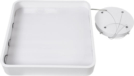 GloboStar Kamala Ceiling Mount Light 40cm White with Integrated LED and Remote Control