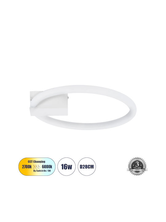 GloboStar Cinderella Plafonieră de Tavan 28buc Albă cu LED Integrat
