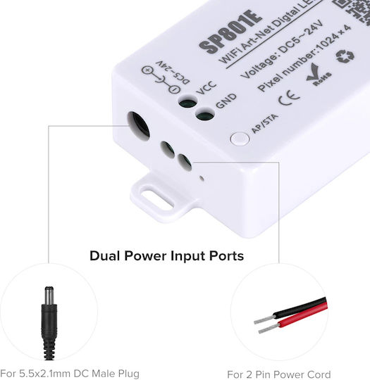 GloboStar Drahtlos RGBW Controller Wi-Fi 73415